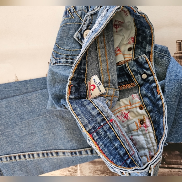 True Religion joey boot cut Denim Jeans light Wash women's size 25x29 - Picture 5 of 10